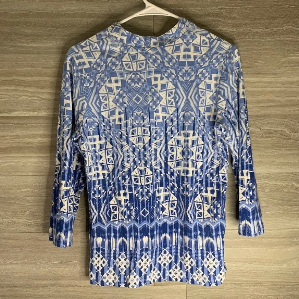 Women’s Ruby Rd. Geometric Blouse - Picture 7 of 7